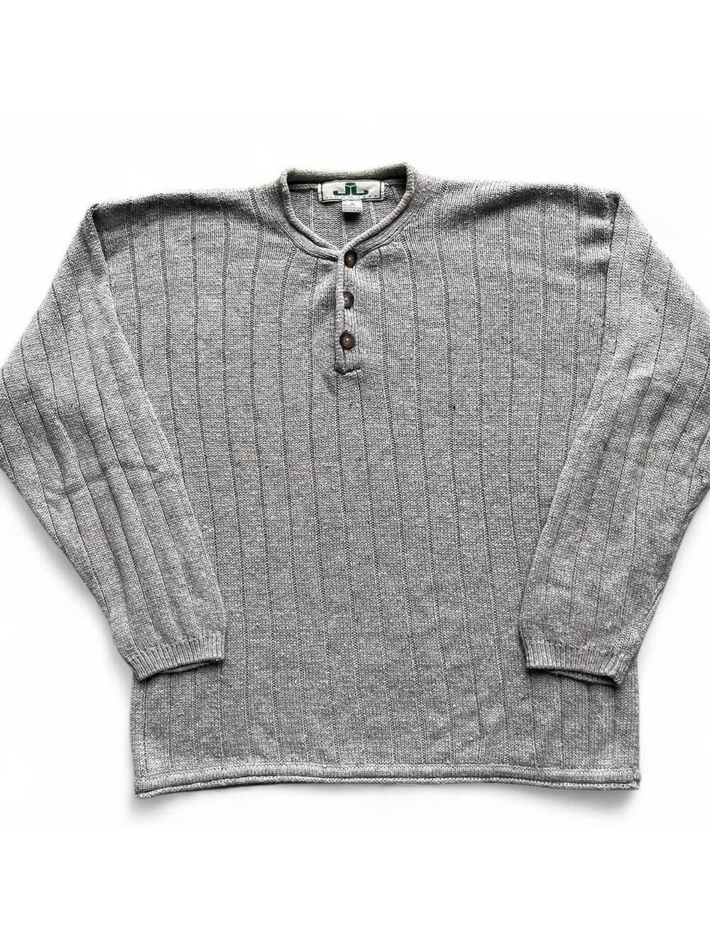 Rare Vintage Jimmy Jazz 90s Henley Knit Sweater Streetwear